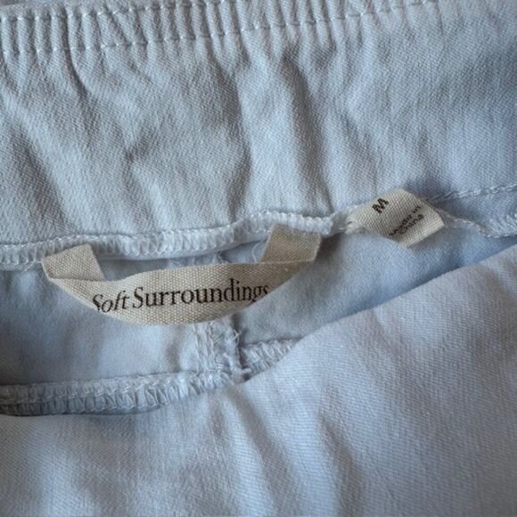 Soft Surroundings Super Stretch Lattice Ankle Pants in White - Picture 4 of 7